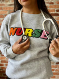 NURSE crewneck sweater